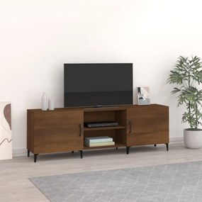 Comoda TV, stejar maro, 150x30x50 cm, lemn prelucrat 1, Stejar brun
