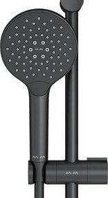 Set de dus cu bara 70 cm AM.PM Like negru mat para cu 3 functii