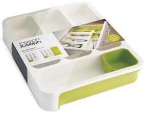 Sertar pentru tacâmuri Joseph Joseph Drawer Store Cutlery, alb/verde