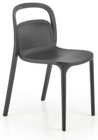 Scaun din plastic negru K490