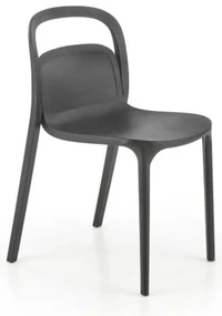 Scaun din plastic negru K490