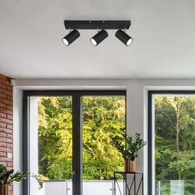 Spot ROBBY 3xGU10/35W/230V neagră Globo 57911-3B