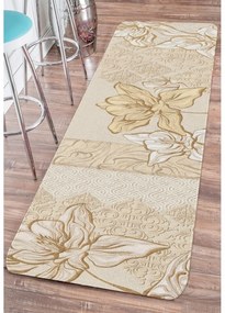 Covor tip traversă bej lavabil 58x140 cm Sandy – Oyo Concept