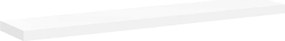 vidaXL Raft de perete suspendat, alb, 120x23,5x3,8 cm, MDF