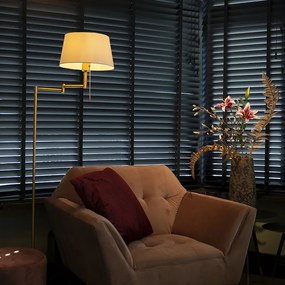 Lampă de podea clasică inteligentă bronz cu alb inclusiv WiFi A60 - Ladas Fix