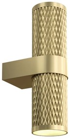 Aplica de perete design tehnic Focus auriu mat