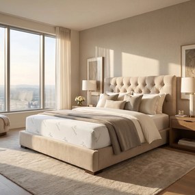 Saltea ortopedica memory foam cu husa bambus
