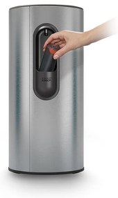 Coș de gunoi argintiu lucios cu pedală din oțel inoxidabil 30 l Arc – Joseph Joseph