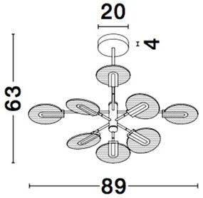 Lustra LED design modern deosebit Genti