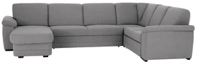 Coltar in forma de U, material textil gri, model stanga, BITER U