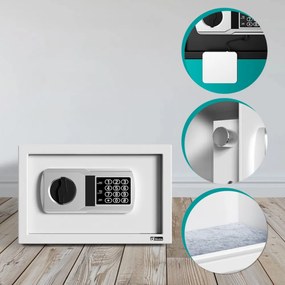 Deuba Seif electric pentru mobilă SAFETY, 31x20x20cm, argintiu