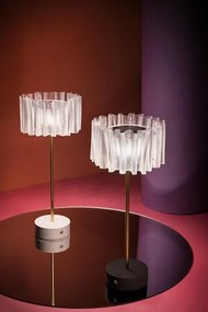 Veioza, Lampa de masa cu baterii ideala restaurant Accordeon Prisma/White