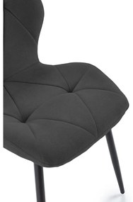 Scaune de dining negre 4 buc. Luna – Marckeric