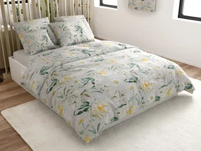 Lenjerie de pat din microfibra ELYSIA, gri deschis Dimensiune lenjerie de pat: 70 x 80 cm | 140 x 200 cm