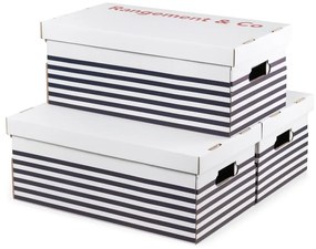 Set 3 cutii pentru depozitare Compactor Marinieres