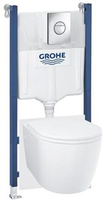 GROHE 103843SH00 - Solido Compact, set 5 în 1, 1,13 m, ceramică/alb