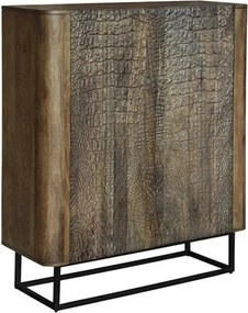 Comoda inalta cu model Krokodil 120cm maro