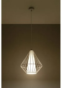 Lustră pe cablu DEMI 1xE27/60W/230V alb