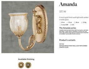 Aplica de perete LUX design clasic realizata manual Amanda
