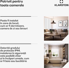Klarstein Wondersky panou infraroșu | 770 W | 4 - 8 m² | Design minimalist | 120 cm x 60 cm