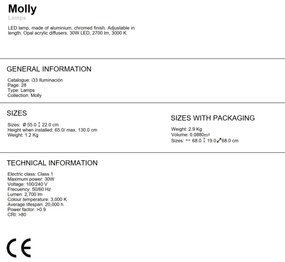 Lustra LED design ultra-modern Molly crom SV-763824