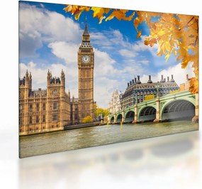Tablou pe sticlă - Big Ben, Londra (70x50 cm)