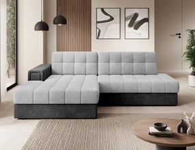 Coltar extensibil cu spatiu oentru depozitare, 240x150x82 cm, Blezalt L, Eltap (Culoare: Cafeniu / Monolith 09)