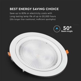 Corp de iluminat LED încastrat SAMSUNG CHIP LED/30W/230V 3000K