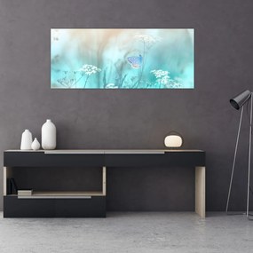 Tablou - Fluture în albastru (120x50 cm)