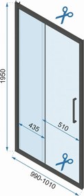 Cabina dus REA Rapid Slide Chrome