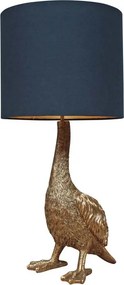 Lampa de masa, din rasina, cu abajur din bumbac, Howard