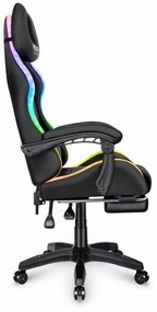Scaun gaming HC-1039 LED RGB Black