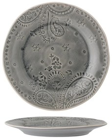 Farfurie din gresie ceramică Bloomingville Rani, ø 26,5 cm. gri