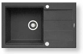 Chiuvetă de bucătărie Pyramis 70083701 SPARTA PLUS LUX 78x48 cm granit/negru