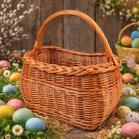 Cos din rachita pentru Paste, in diferite dimensiuni ,   cos pascal natural