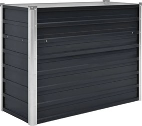 vidaXL Strat înălțat de grădină antracit 100x40x77 cm oțel galvanizat