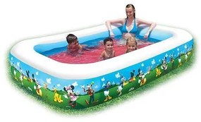 Piscina gonflabila pentru copii, dreptunghiulara, model mickey mouse, 262x175x51 cm, bestway