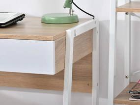 Masă PC Norway (stejar + alb). 1109803