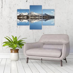 Tablou cu munți și reflectarea lor (90x60 cm)