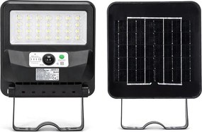Aigostar-LED Lampă stradală solară reglabilă cu senzor LED/50W/3,2V 6500K + telecomandă