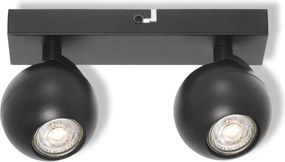 Osram - Lampă spot SPHERAL 2xGU10/6W/230V negru