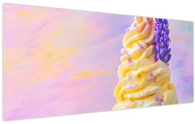 Tablou - Înghețată cu lavandă (120x50 cm)