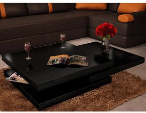 241078 vidaXL Măsuță de cafea pe 3 niveluri, negru lucios