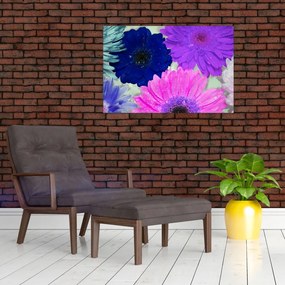 Tablou cu flori colorate (90x60 cm)