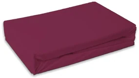 Colorat Burgundy Cearșaf terry roșu 180x200 cm cu elastic