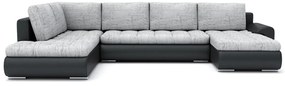 Supermobel Canapea extensibilă în formă de TALHA II, 300x75x200, jasmine 96/soft 17, dreapta
