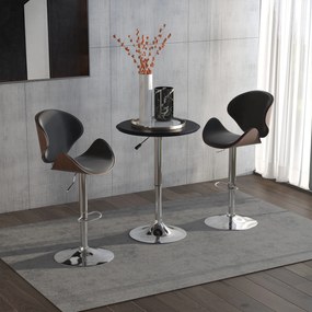 HOMCOM Masă Rotativă 360°, Înălțime Ajustabilă, Design Modern, Negru | Aosom Romania