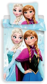 Lenjerie de pat pentru copii din bumbac pentru pat de o persoană 140x200 cm Frozen "Light blue" – Jerry Fabrics