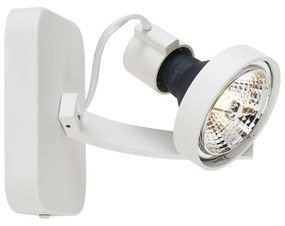 Spot de tavan de design alb GU10 70mm rotativ și înclinabil - Vo