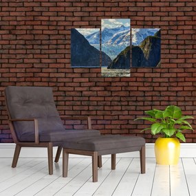 Tablou cu peisaj cu munții (90x60 cm)